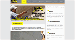 Desktop Screenshot of masterstucco.com